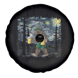 Funny Oktoberfest Bigfoot Spare Tire Cover Starry Night German Sasquatch Beer Lederhose TS10 Print Your Wear