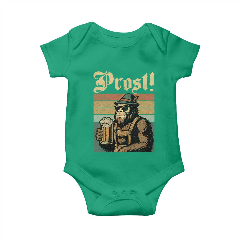 Oktoberfest Bigfoot Baby Onesie Vintage German Sasquatch Drinking Prost Lederhose TS10 Irish Green Print Your Wear