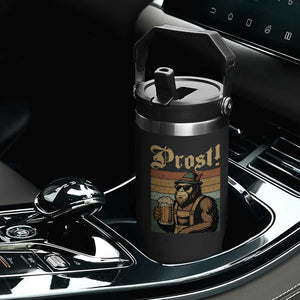 Oktoberfest Bigfoot Flip Straw Tumbler Vintage German Sasquatch Drinking Prost Lederhose TS10 Print Your Wear