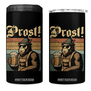 Oktoberfest Bigfoot 4 in 1 Can Cooler Tumbler Vintage German Sasquatch Drinking Prost Lederhose TS10 One Size: 16 oz Black Print Your Wear