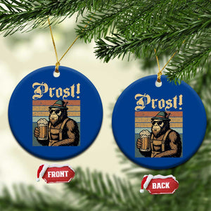 Oktoberfest Bigfoot Ceramic Ornament Vintage German Sasquatch Drinking Prost Lederhose TS10 1pc Blue Print Your Wear
