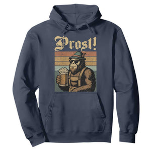 Oktoberfest Bigfoot Hoodie Vintage German Sasquatch Drinking Prost Lederhose TS10 Navy Print Your Wear