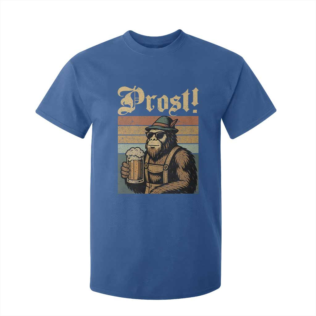 Oktoberfest Bigfoot T Shirt For Kid Vintage German Sasquatch Drinking Prost Lederhose TS10 Royal Blue Print Your Wear
