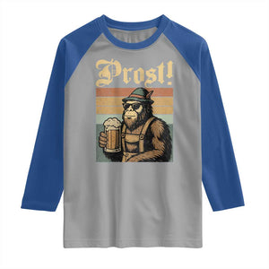 Oktoberfest Bigfoot Raglan Shirt Vintage German Sasquatch Drinking Prost Lederhose TS10 Sport Gray Royal Print Your Wear