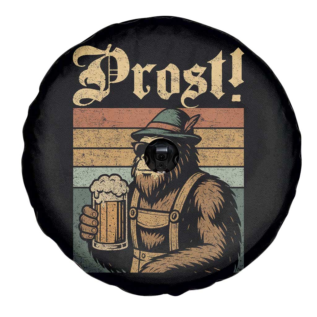 Oktoberfest Bigfoot Spare Tire Cover Vintage German Sasquatch Drinking Prost Lederhose TS10 Print Your Wear