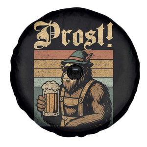 Oktoberfest Bigfoot Spare Tire Cover Vintage German Sasquatch Drinking Prost Lederhose TS10 Print Your Wear