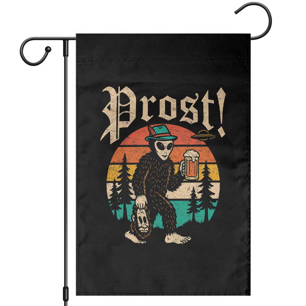 Oktoberfest Bigfoot Alien Beer Garden Flag Retro German Sasquatch Beer TS10 Black Print Your Wear