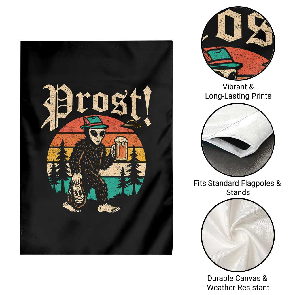 Oktoberfest Bigfoot Alien Beer Garden Flag Retro German Sasquatch Beer TS10 Print Your Wear