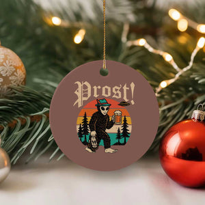 Oktoberfest Bigfoot Alien Beer Ceramic Ornament Retro German Sasquatch Beer TS10 1pc Mocha Print Your Wear
