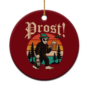 Oktoberfest Bigfoot Alien Beer Ceramic Ornament Retro German Sasquatch Beer TS10 1pc Red Print Your Wear