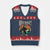 Oktoberfest Bigfoot Alien Beer V-Neck Knit Sweater Vest Retro German Sasquatch Beer TS10 Navy Red Print Your Wear