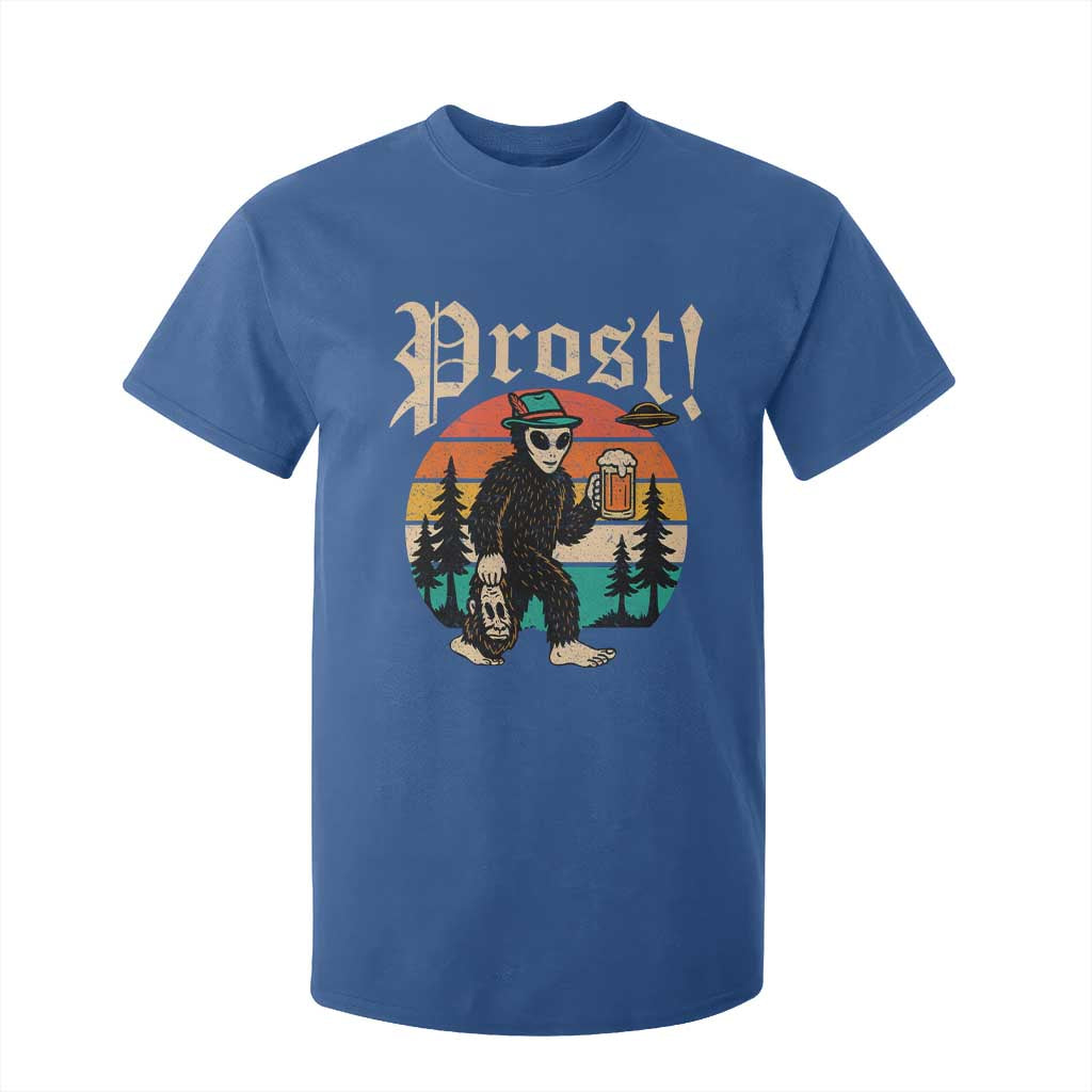 Oktoberfest Bigfoot Alien Beer T Shirt For Kid Retro German Sasquatch Beer TS10 Royal Blue Print Your Wear