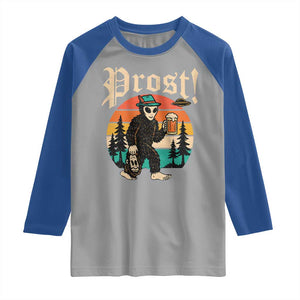 Oktoberfest Bigfoot Alien Beer Raglan Shirt Retro German Sasquatch Beer TS10 Sport Gray Royal Print Your Wear