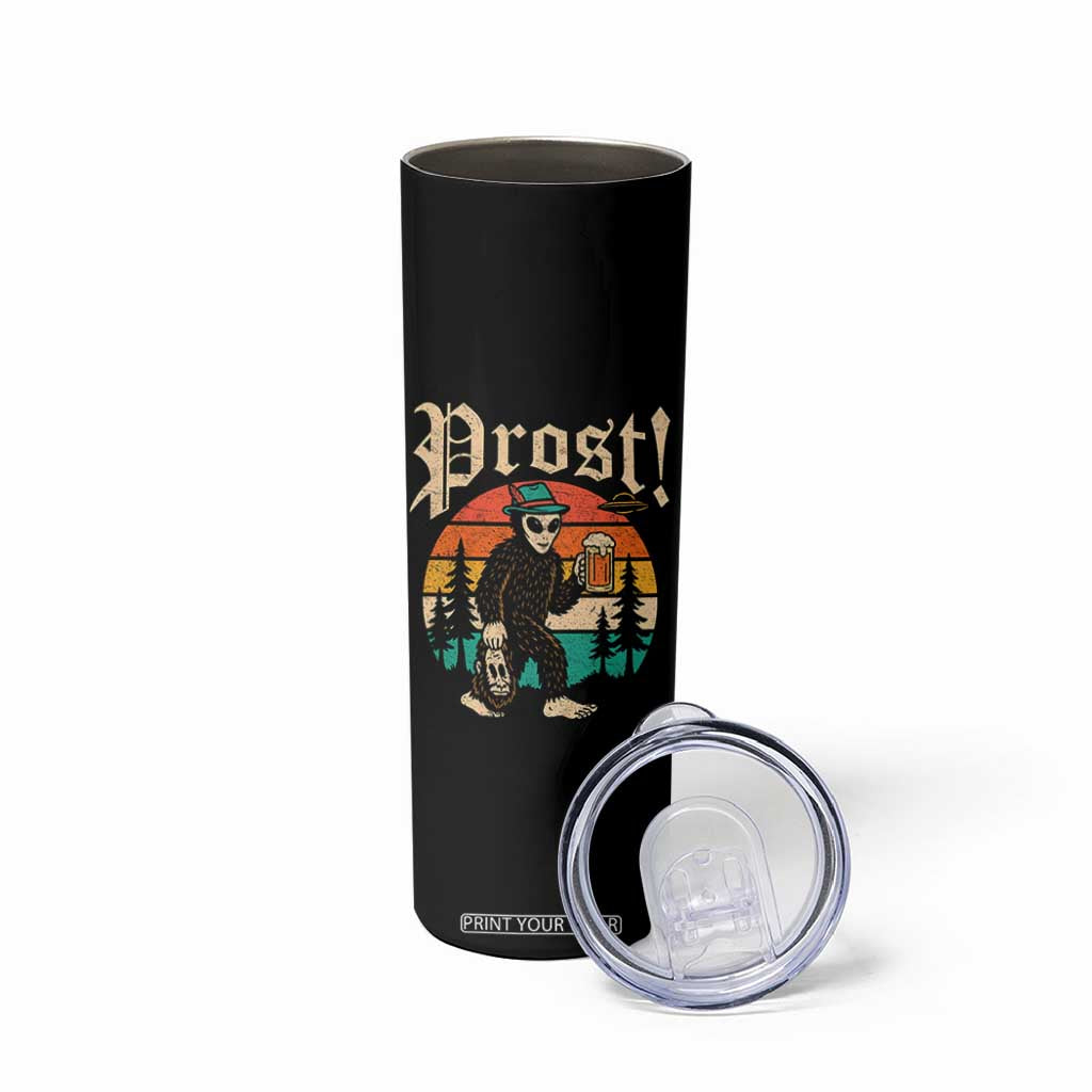 Oktoberfest Bigfoot Alien Beer Skinny Tumbler Retro German Sasquatch Beer TS10 Print Your Wear