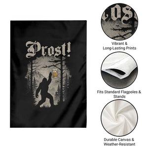 Oktoberfest Bigfoot Garden Flag Vintage Forest Sasquatch Drinking Prost TS10 Print Your Wear