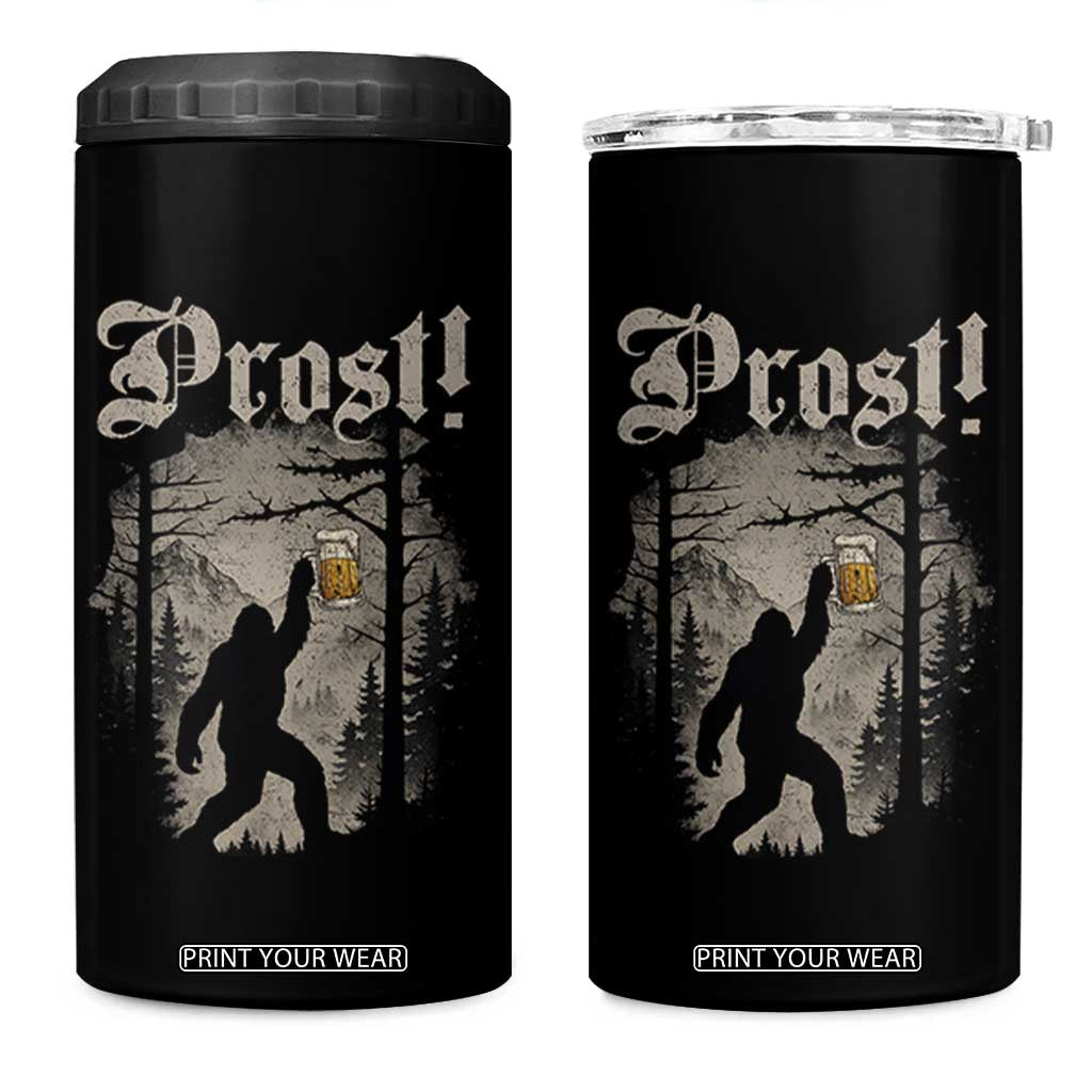 Oktoberfest Bigfoot 4 in 1 Can Cooler Tumbler Vintage Forest Sasquatch Drinking Prost TS10 One Size: 16 oz Black Print Your Wear