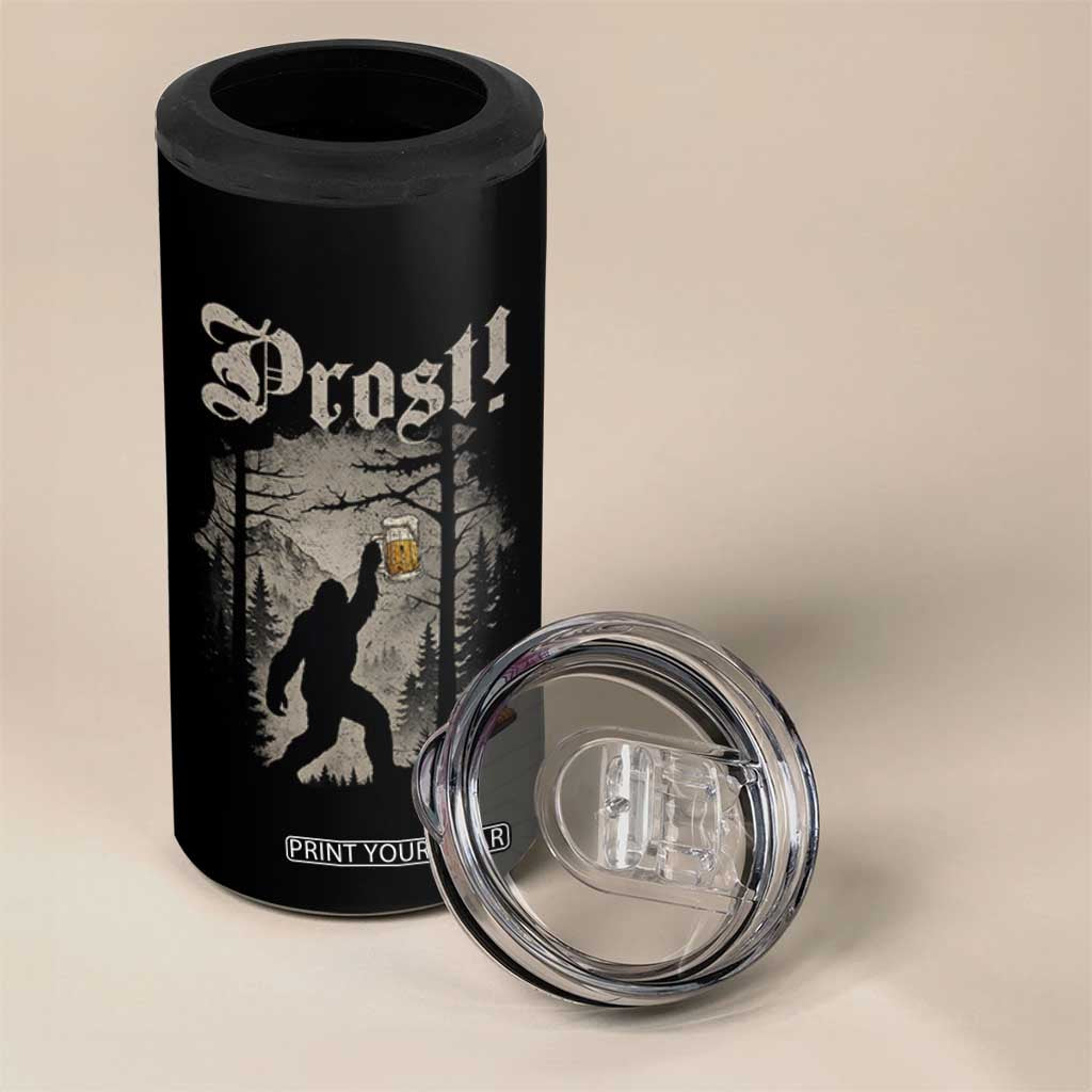 Oktoberfest Bigfoot 4 in 1 Can Cooler Tumbler Vintage Forest Sasquatch Drinking Prost TS10 Print Your Wear