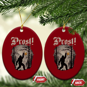 Oktoberfest Bigfoot Ceramic Ornament Vintage Forest Sasquatch Drinking Prost TS10 Print Your Wear