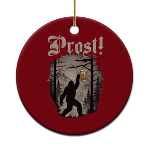 Oktoberfest Bigfoot Ceramic Ornament Vintage Forest Sasquatch Drinking Prost TS10 1pc Red Print Your Wear