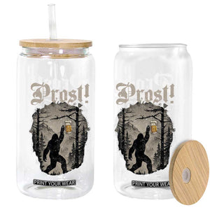 Oktoberfest Bigfoot Glass Can Vintage Forest Sasquatch Drinking Prost TS10 Print Your Wear