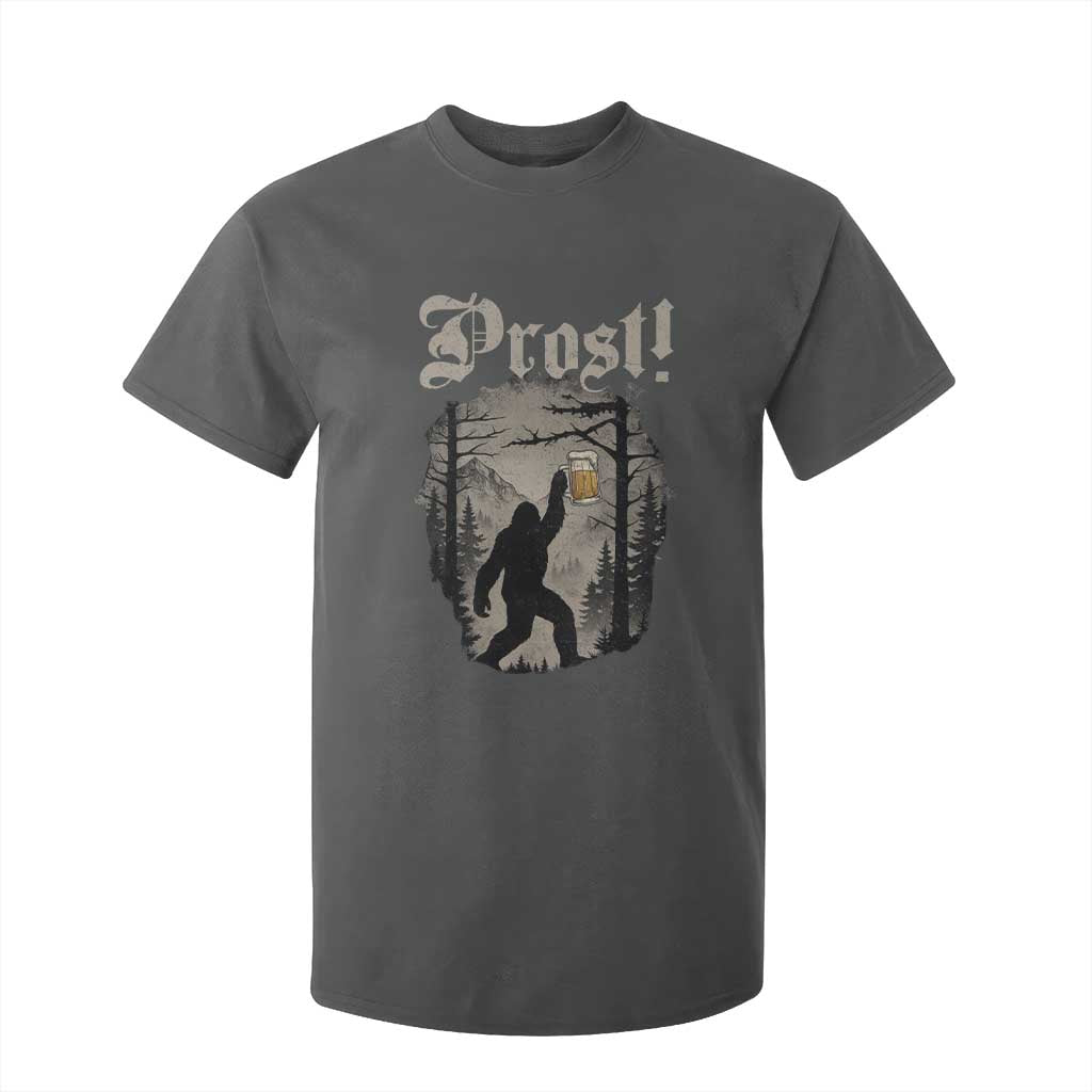 Oktoberfest Bigfoot T Shirt For Kid Vintage Forest Sasquatch Drinking Prost TS10 Dark Heather Print Your Wear