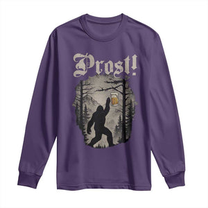 Oktoberfest Bigfoot Long Sleeve Shirt Vintage Forest Sasquatch Drinking Prost TS10 Purple Print Your Wear