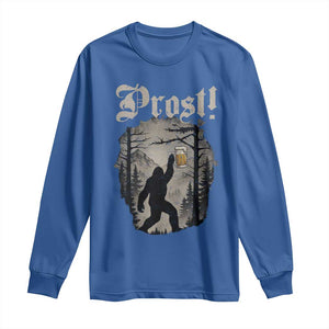 Oktoberfest Bigfoot Long Sleeve Shirt Vintage Forest Sasquatch Drinking Prost TS10 Royal Blue Print Your Wear