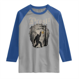 Oktoberfest Bigfoot Raglan Shirt Vintage Forest Sasquatch Drinking Prost TS10 Sport Gray Royal Print Your Wear