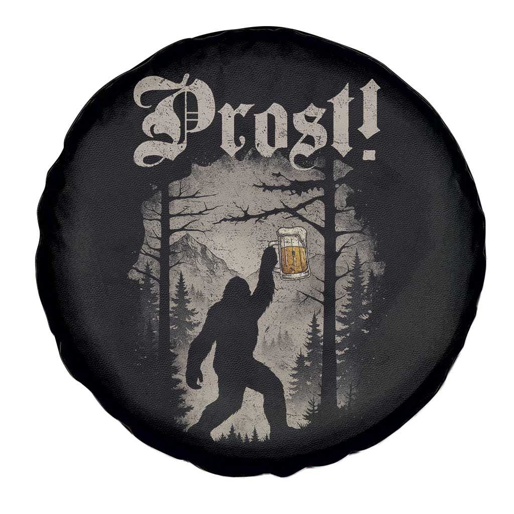 Oktoberfest Bigfoot Spare Tire Cover Vintage Forest Sasquatch Drinking Prost TS10 Print Your Wear