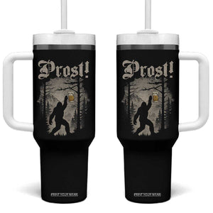 Oktoberfest Bigfoot Tumbler With Handle Vintage Forest Sasquatch Drinking Prost TS10 One Size: 40 oz Black Print Your Wear