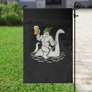 Funny Bigfoot Loch Ness Monster Oktoberfest Garden Flag German Oktoberfest Sasquatch Drinking TS10 Print Your Wear