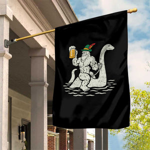 Funny Bigfoot Loch Ness Monster Oktoberfest Garden Flag German Oktoberfest Sasquatch Drinking TS10 Print Your Wear