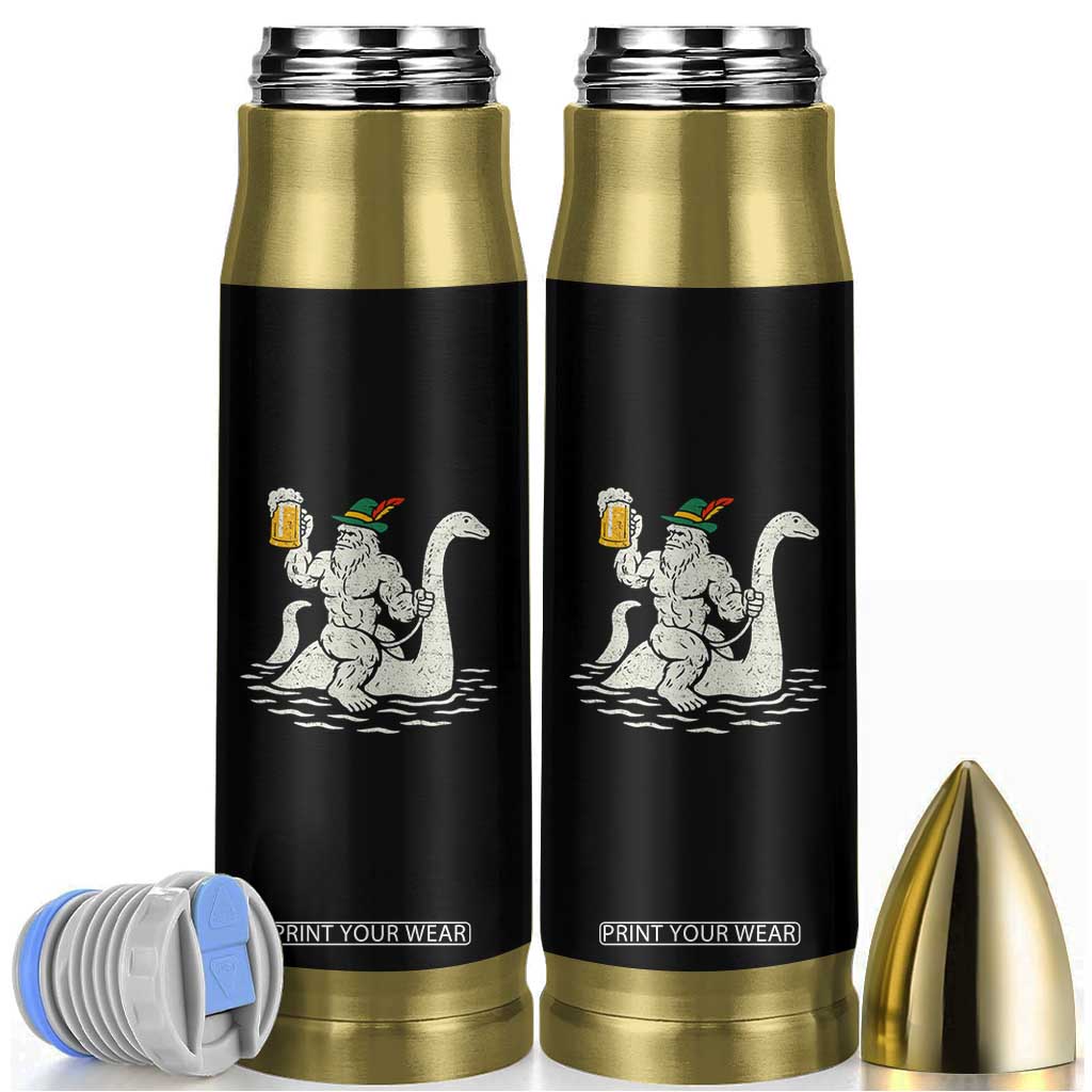 Funny Bigfoot Loch Ness Monster Oktoberfest Bullet Tumbler German Oktoberfest Sasquatch Drinking TS10 Black Print Your Wear