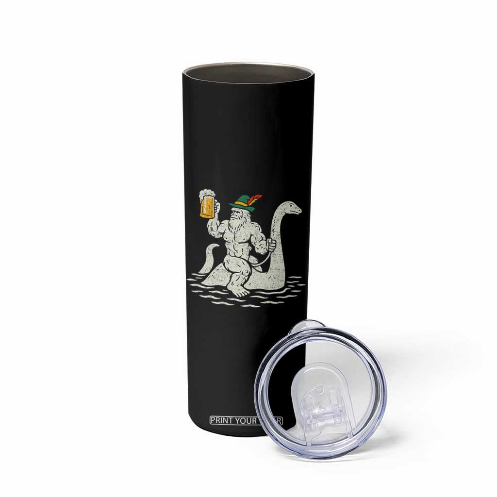 Funny Bigfoot Loch Ness Monster Oktoberfest Skinny Tumbler German Oktoberfest Sasquatch Drinking TS10 Print Your Wear