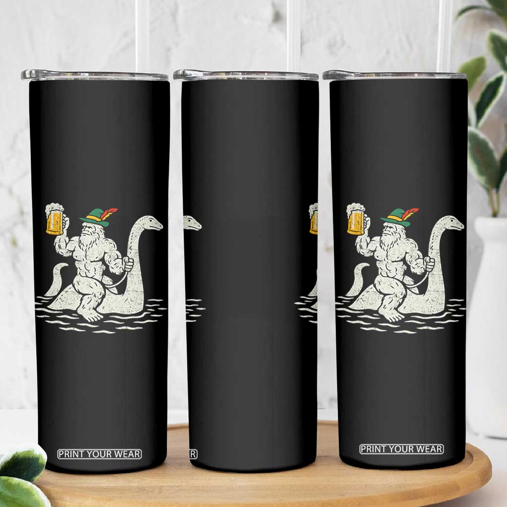 Funny Bigfoot Loch Ness Monster Oktoberfest Skinny Tumbler German Oktoberfest Sasquatch Drinking TS10 Print Your Wear