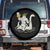 Funny Bigfoot Loch Ness Monster Oktoberfest Spare Tire Cover German Oktoberfest Sasquatch Drinking TS10 No hole Black Print Your Wear