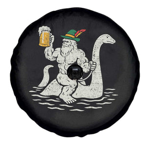 Funny Bigfoot Loch Ness Monster Oktoberfest Spare Tire Cover German Oktoberfest Sasquatch Drinking TS10 Print Your Wear