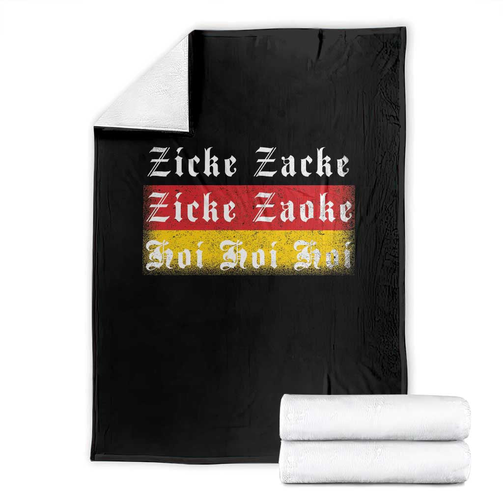 Zicke Zacke Hoi Oktoberfest Throw Blanket Vintage German Flag TS10 Black Print Your Wear