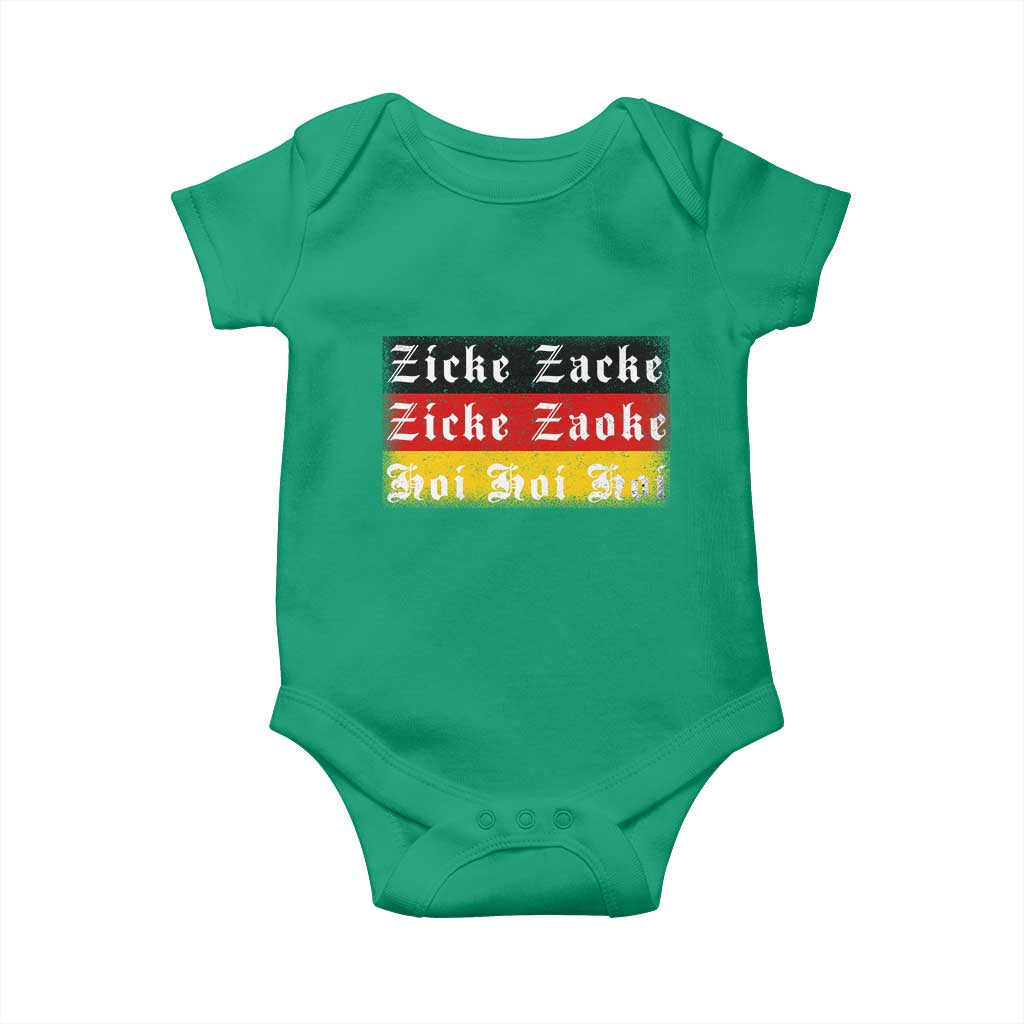 Zicke Zacke Hoi Oktoberfest Baby Onesie Vintage German Flag TS10 Irish Green Print Your Wear