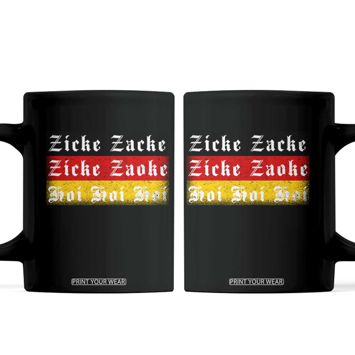 Zicke Zacke Hoi Oktoberfest Coffee Mug Vintage German Flag TS10 Black Print Your Wear