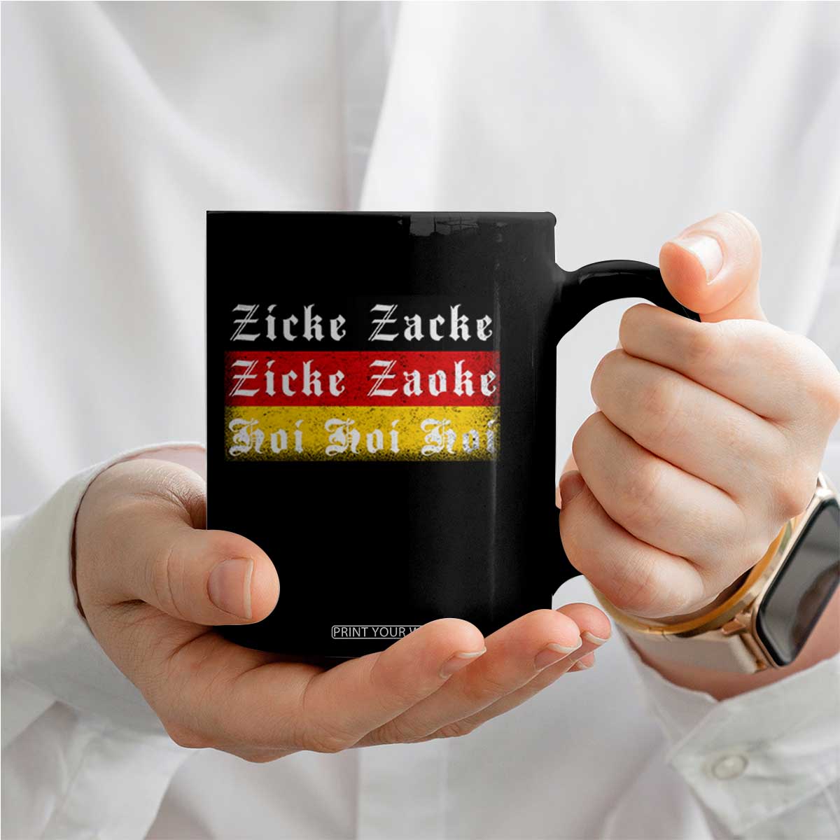 Zicke Zacke Hoi Oktoberfest Coffee Mug Vintage German Flag TS10 Print Your Wear