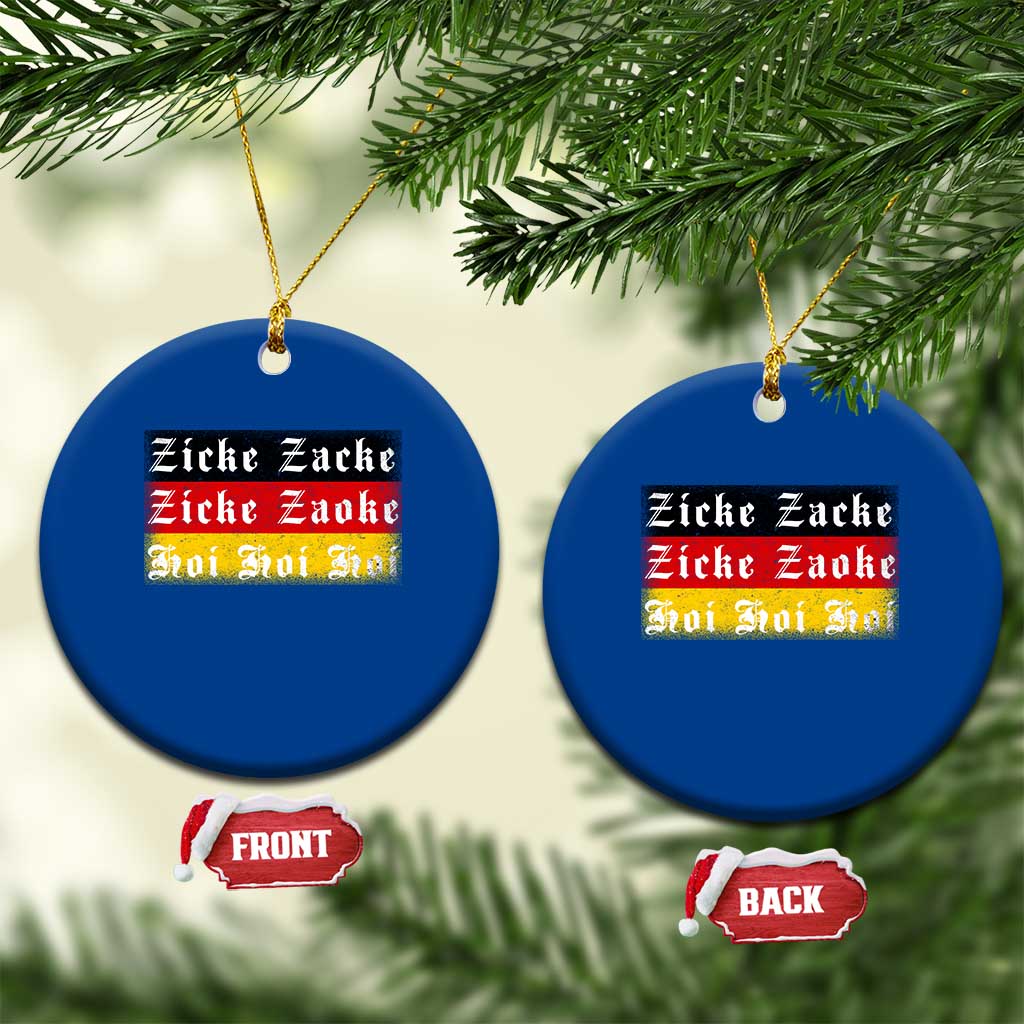 Zicke Zacke Hoi Oktoberfest Ceramic Ornament Vintage German Flag TS10 1pc Blue Print Your Wear