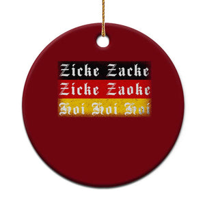 Zicke Zacke Hoi Oktoberfest Ceramic Ornament Vintage German Flag TS10 1pc Red Print Your Wear