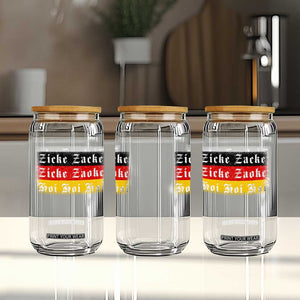 Zicke Zacke Hoi Oktoberfest Glass Can Vintage German Flag TS10 Print Your Wear