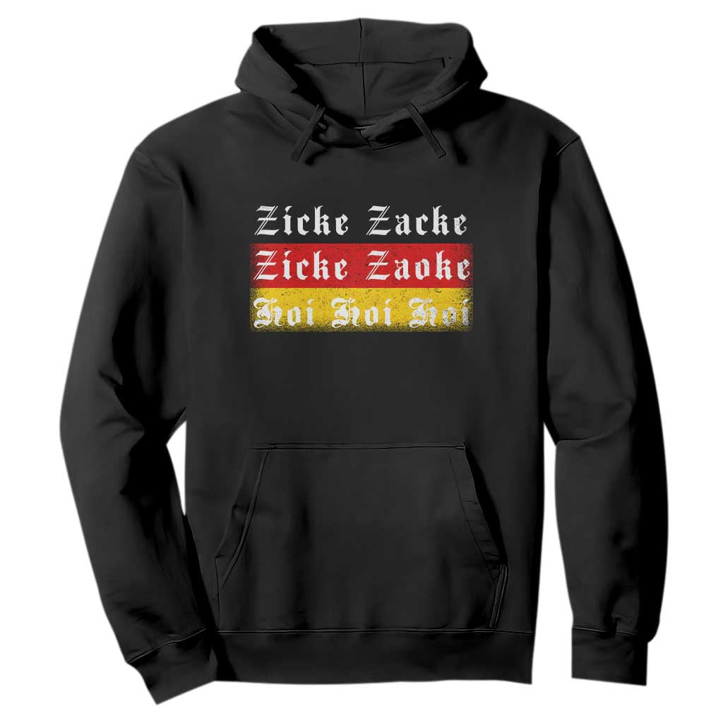 Zicke Zacke Hoi Oktoberfest Hoodie Vintage German Flag TS10 Black Print Your Wear
