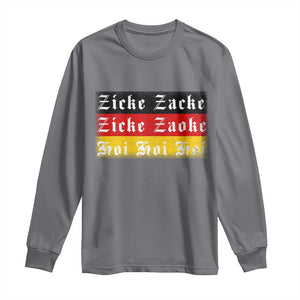 Zicke Zacke Hoi Oktoberfest Long Sleeve Shirt Vintage German Flag TS10 Charcoal Print Your Wear