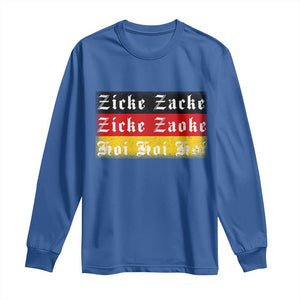 Zicke Zacke Hoi Oktoberfest Long Sleeve Shirt Vintage German Flag TS10 Royal Blue Print Your Wear
