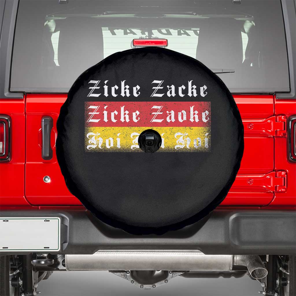 Zicke Zacke Hoi Oktoberfest Spare Tire Cover Vintage German Flag TS10 Black Print Your Wear