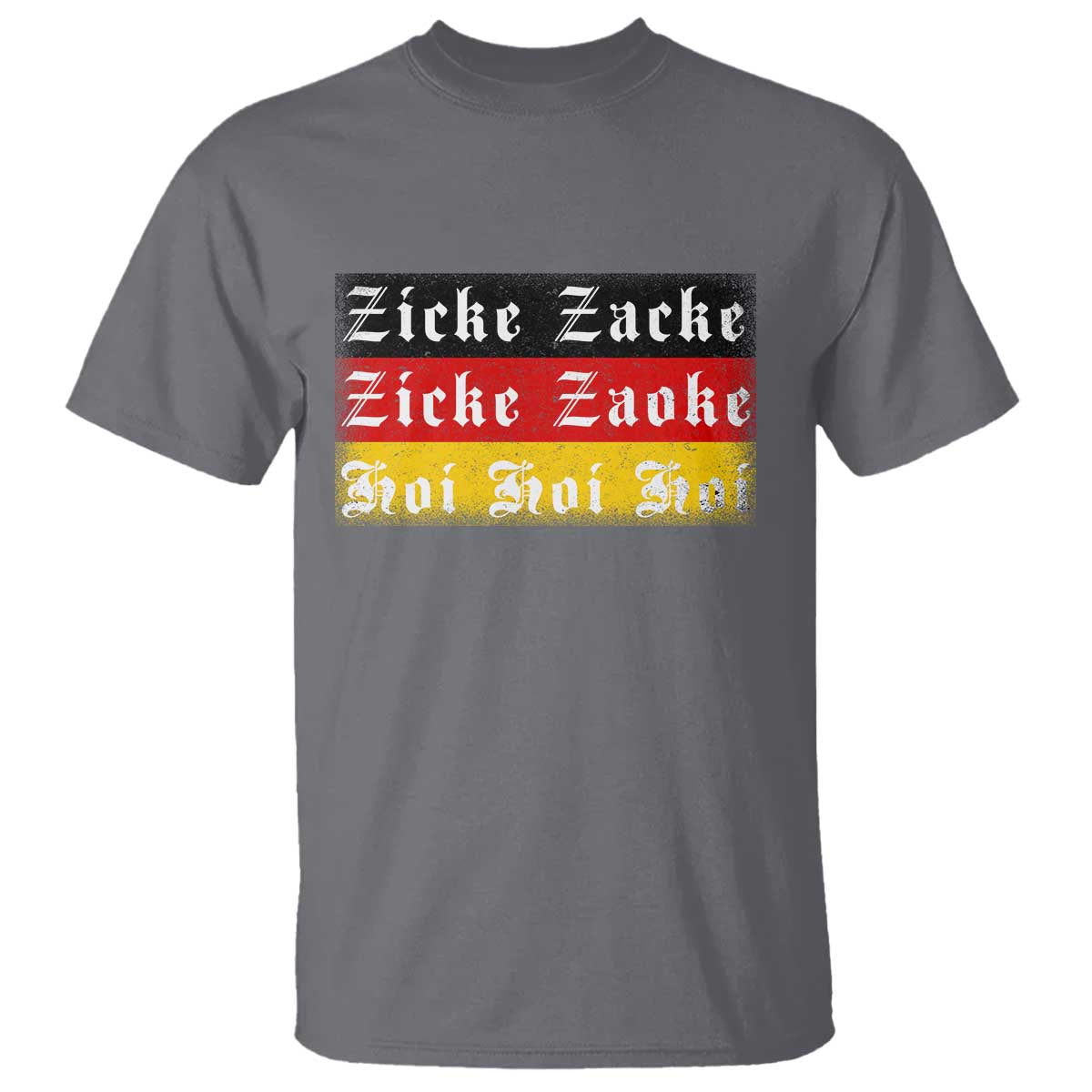 Zicke Zacke Hoi Oktoberfest T Shirt Vintage German Flag TS10 Charcoal Print Your Wear