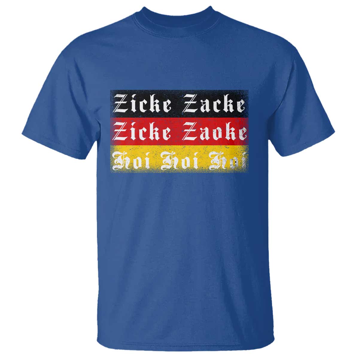 Zicke Zacke Hoi Oktoberfest T Shirt Vintage German Flag TS10 Royal Blue Print Your Wear